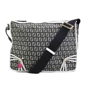 FENDI Black Leather Shoulder Bag